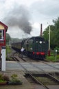 Token Exchange on ELR at Ramsbottom Station, England 